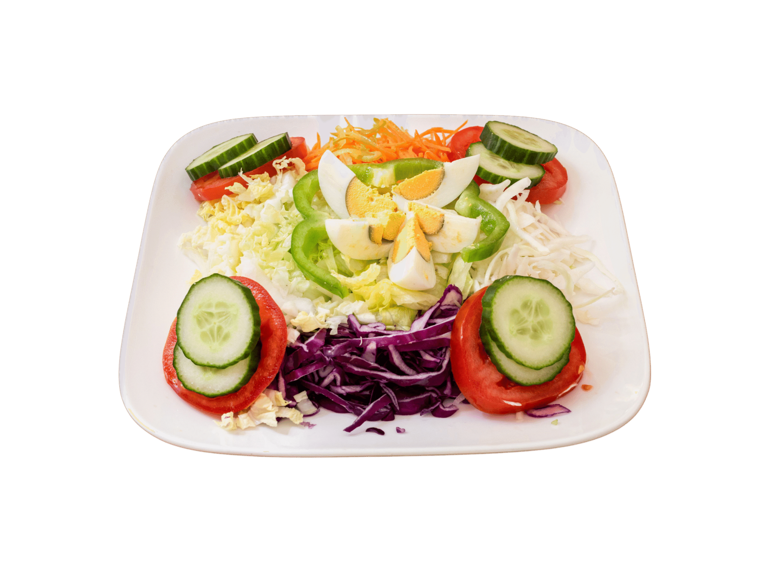 Gemischt Salat mit Ei bearbeitet