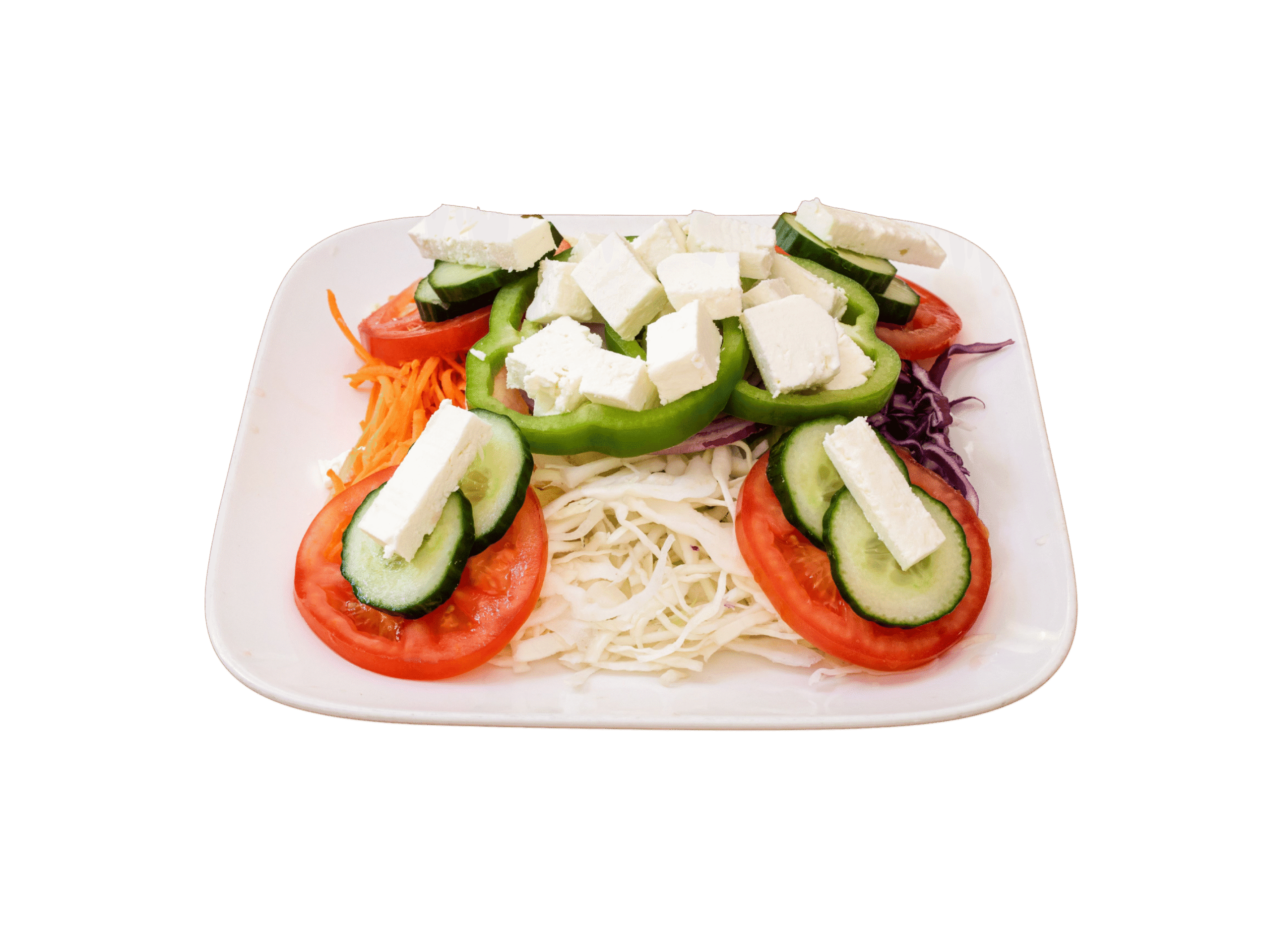 Gemischte salat mit Schafkaese