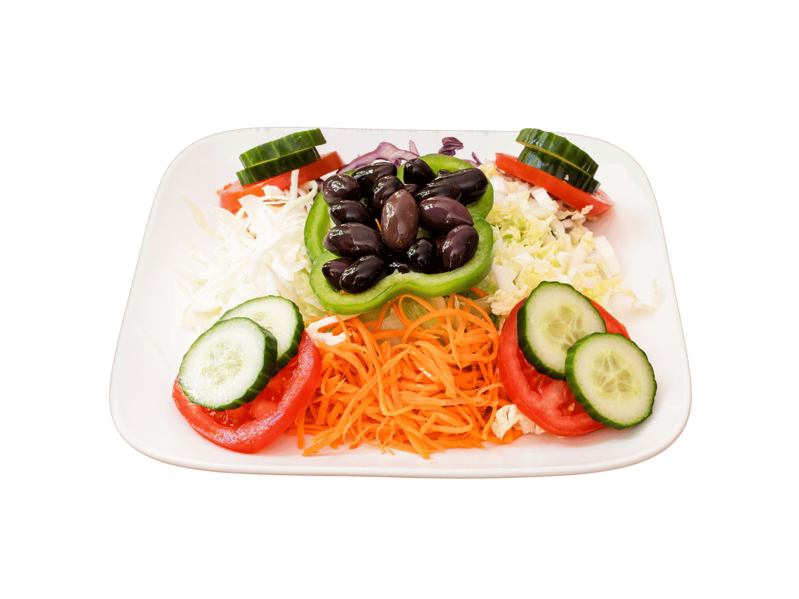 Gemistet Salat mit Oliven