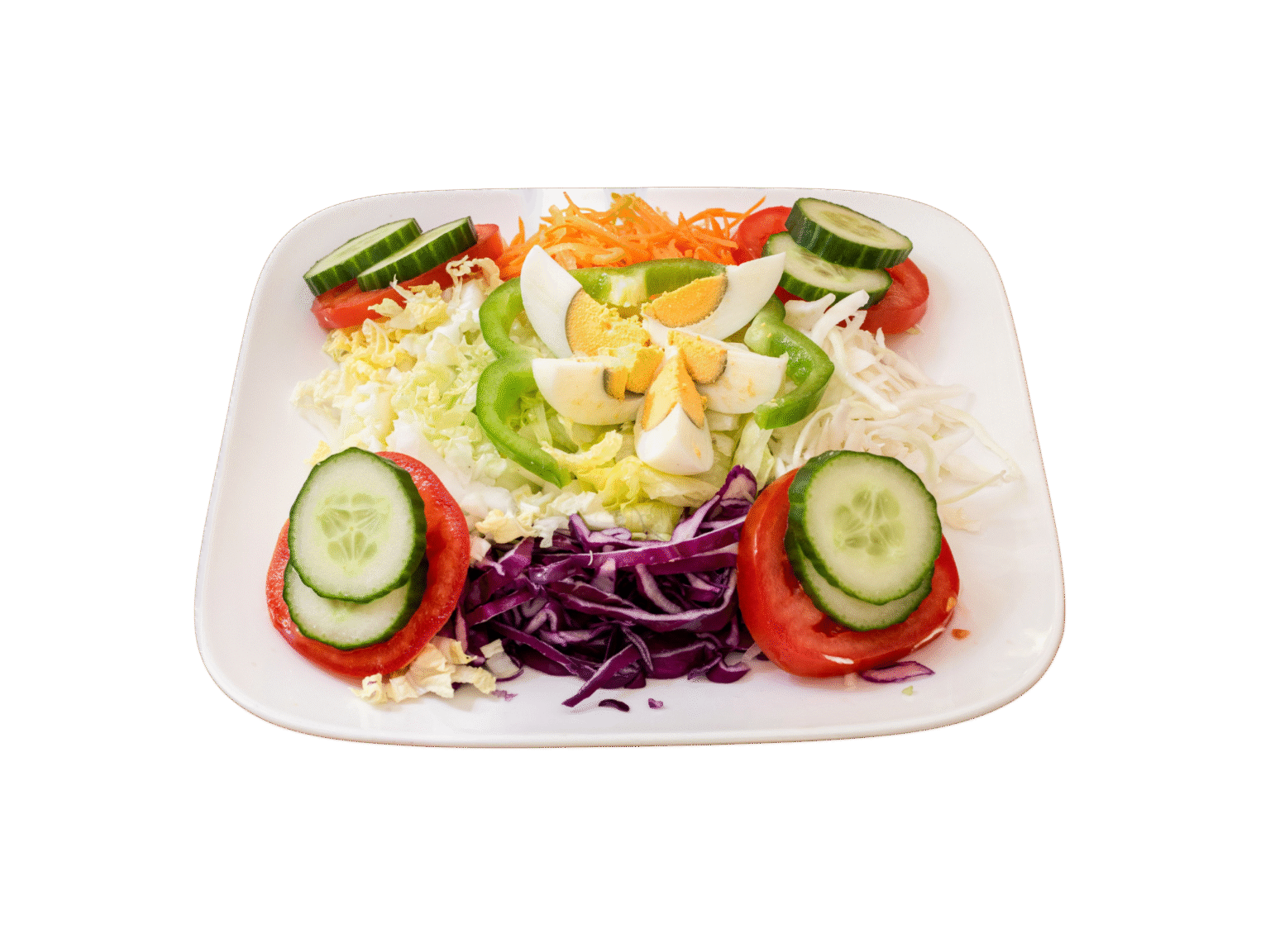 Gemischter Salat mit Ei