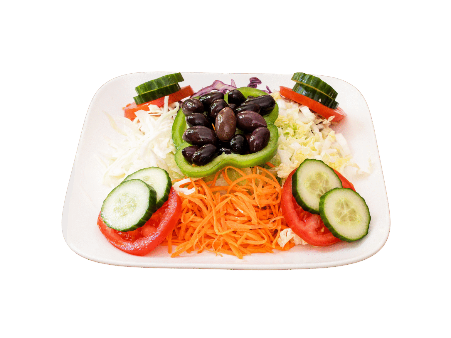 Gemischter Salat mit Oliven